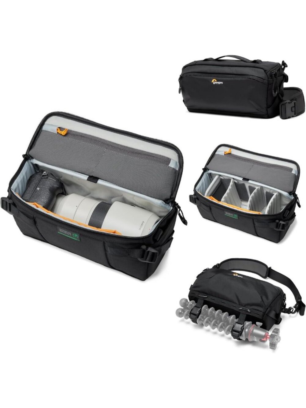 Lightweight Camera Sling Bag with Rain Cover, Crossbody Backpack for